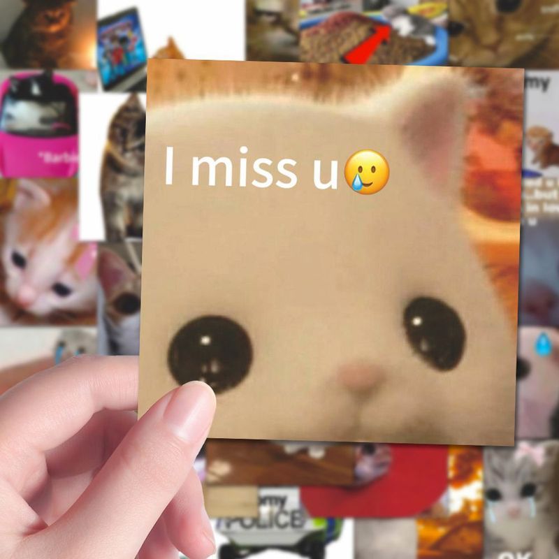 200 枚の柔らかくてかわいい、かわいい猫のインスタイルの見栄えの良いステッカー DIY 携帯電話ケース デスクトップ楽しい装飾|undefined