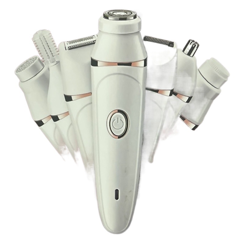 Multifuncional máquina de afeitar de las mujeres de carga USB siete-en-un cuerpo completo lavado depilación instrumento hombres afeitadora ceja trimmer
