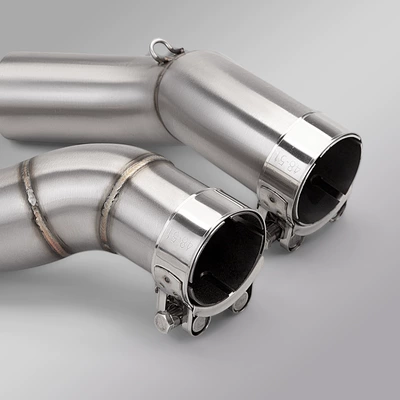 Stainless Steel Middle and — Motorcycle exhaust pipe