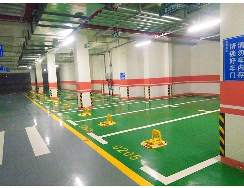 Car parking space ground lock octagonal parking lock thickened anti-collision fixed anti-occupation parking space parking pile occupation