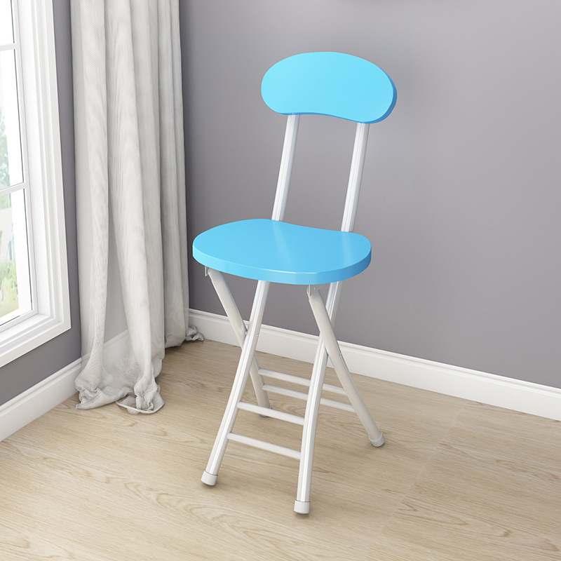 Silla plegable silla de comedor casera silla de descanso de ocio silla de respaldo de dormitorio taburete silla portátil para adultos