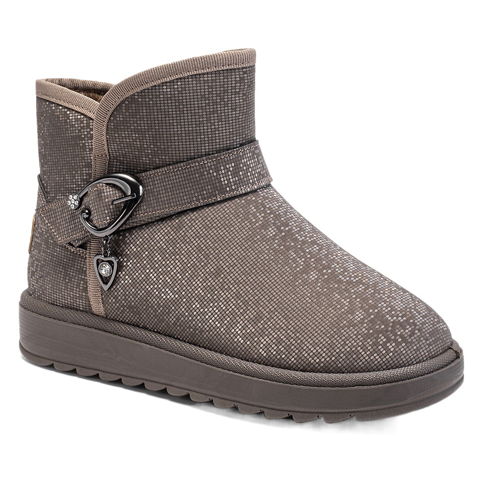2023 Nuevas botas de nieve básicas transfronterizas de tamaño extra grande forradas de lana de invierno engrosadas zapatos acolchados de algodón botas cortas de mujer