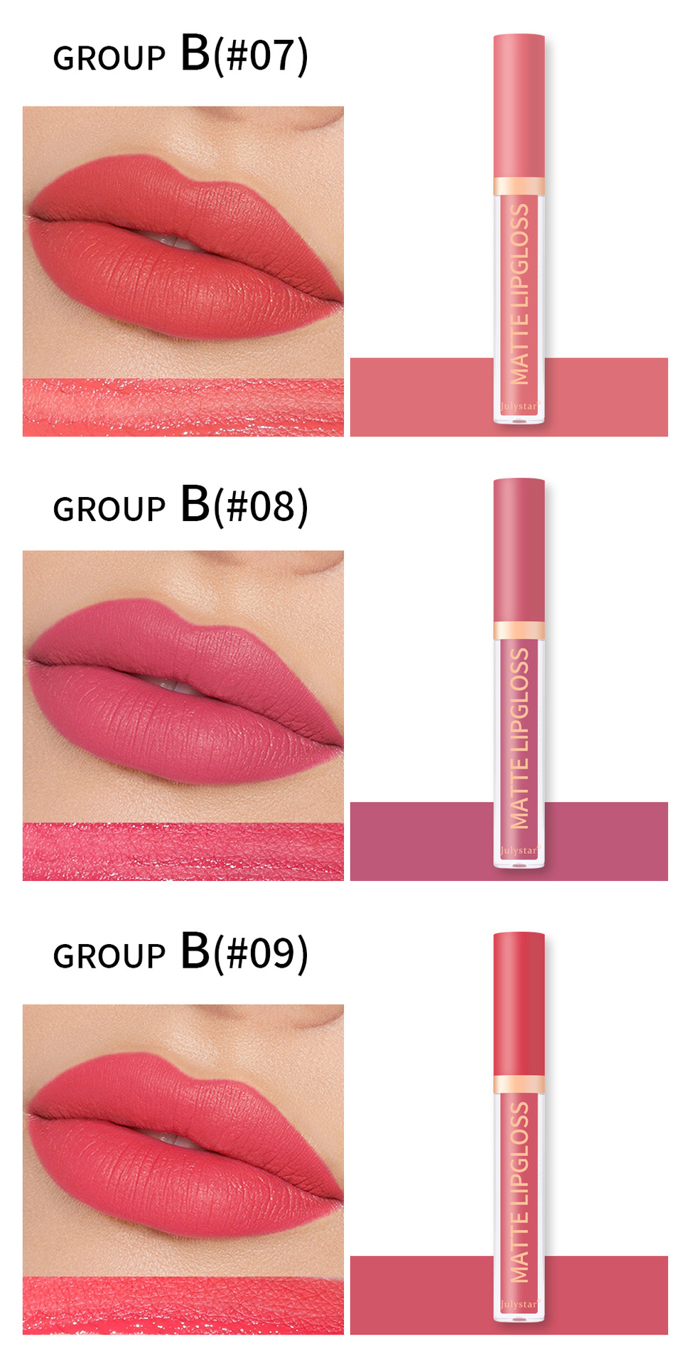Amazon Foreign Trade Natural Long-lasting non-stick cup lip glaze set Box Velvet matte matte non-fading Lipstick set undefined