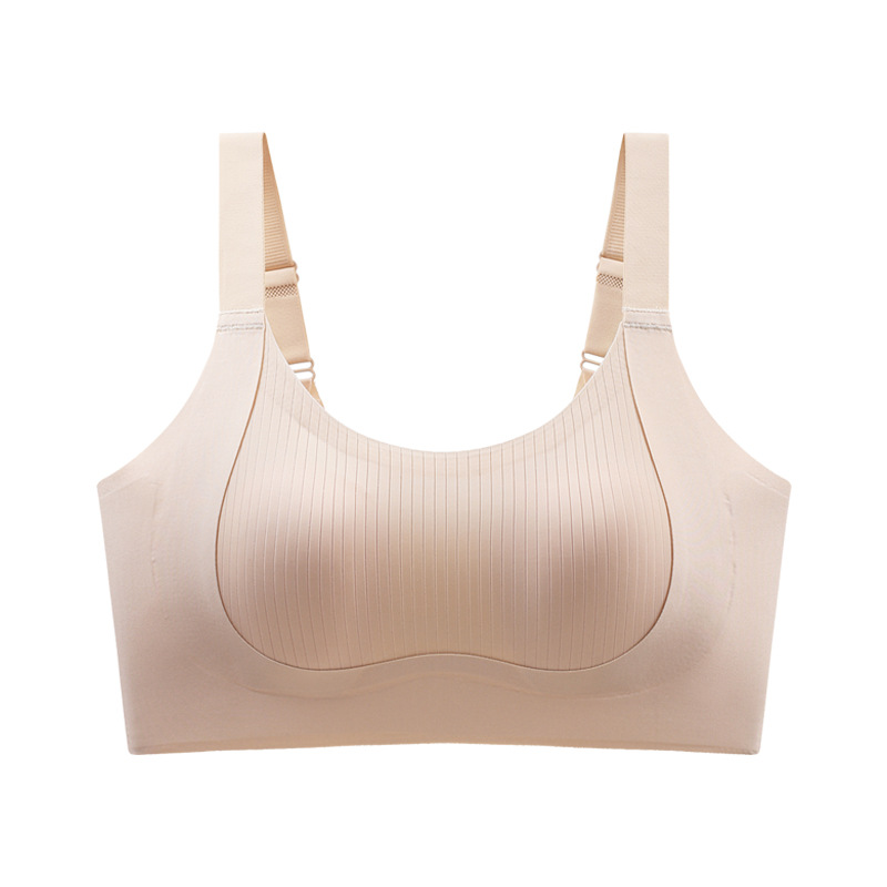 Year of the Zodiac Rabbit Ear Cup Big Breasts Revealing Small Red Underwear to Shrink Secondary Breasts and Lift Beautiful Back No Wires Seamless Women's Bra