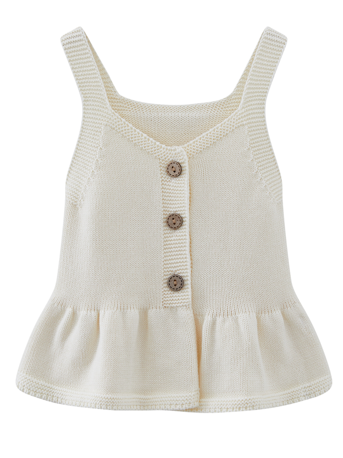 2025 vestido de chaleco de tirantes de algodón de lana para niños coreanos primavera y otoño chaleco de punto para niñas suéter cárdigan
