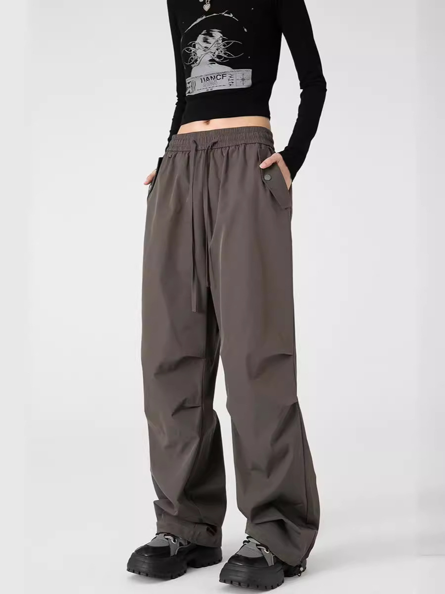 ジャック・チャイエンヤン メンズ パラトルーパー カジュアル 多用途 ワークパンツ 薄手 若者向け スポーツ タックパンツ 春夏 機能性スタイル