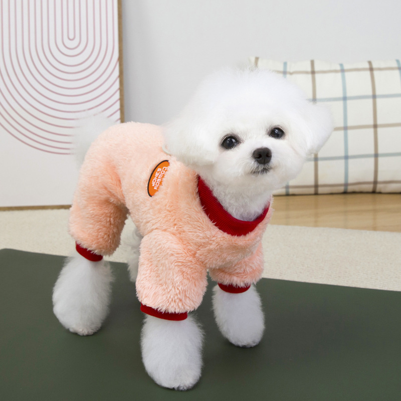狗狗衣服秋冬装宠物服装新款宠物衣服冬季加厚25六色北极绒四腿|undefined