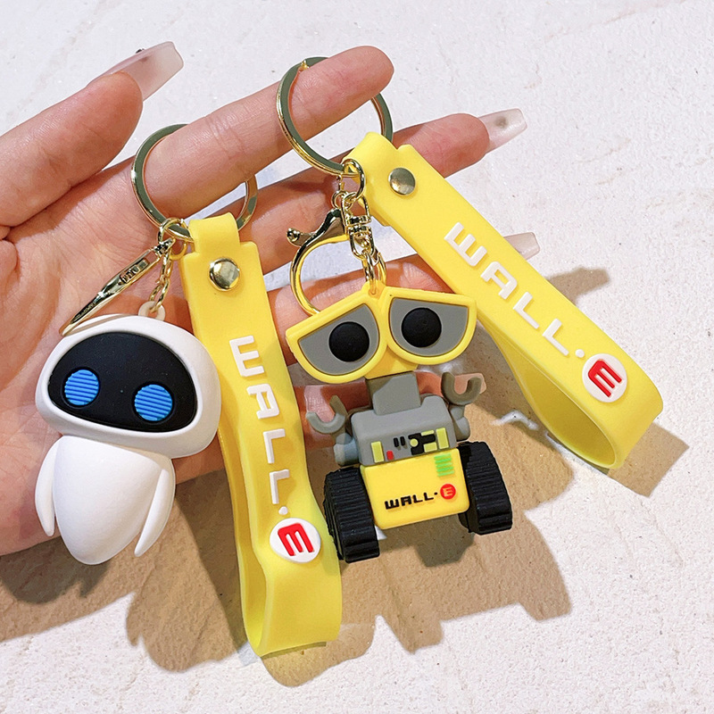 2025 Cartoon Wall-E Keychain Cute Wall-E Eva Keychain Men's and Women's Bag Pendant Gift 2025 Cartoon Wall-E Keychain Cute Wall-E Eva Keychain Men's and Women's Bag Pendant Gift