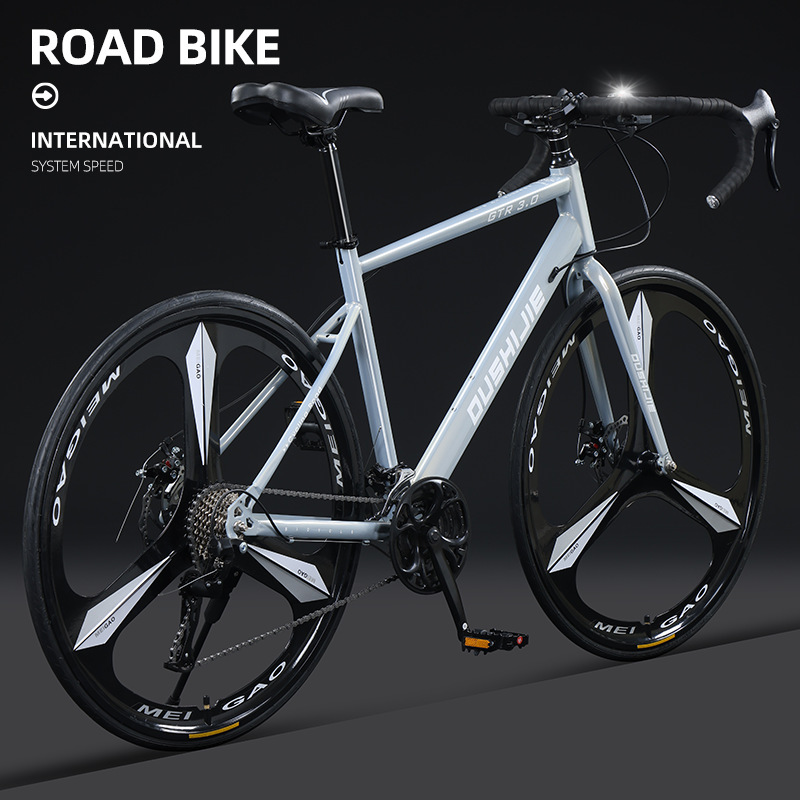 Gardenia variable-speed road racing bicycle with internal cable routing, ultra-lightweight, fast racing bike for adults and students, campus bike Gardenia variable-speed road racing bicycle with internal cable routing, ultra-lightweight, fast racing bike for adults and students, campus bike