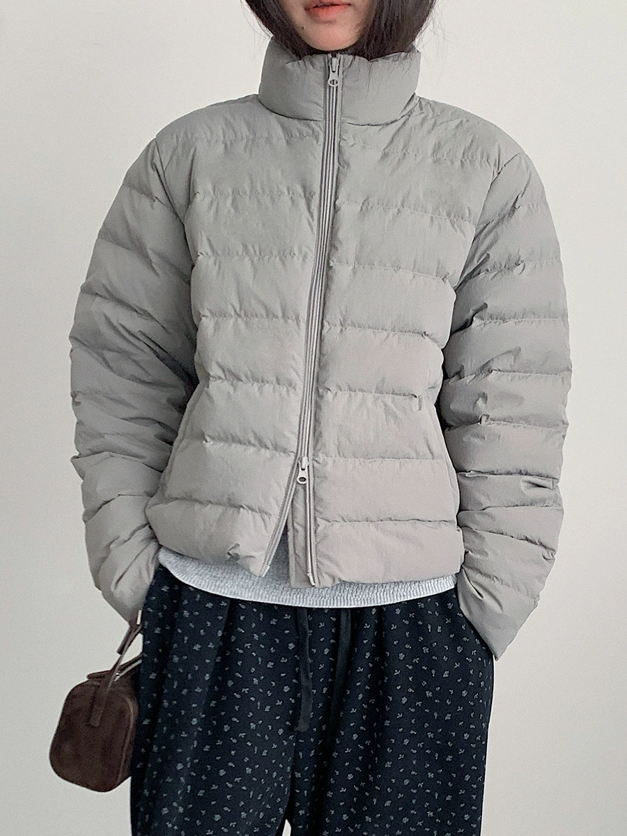 Стиль keep warm короткая бархатная пуховик-пуховик, подтяжка, свободный крой