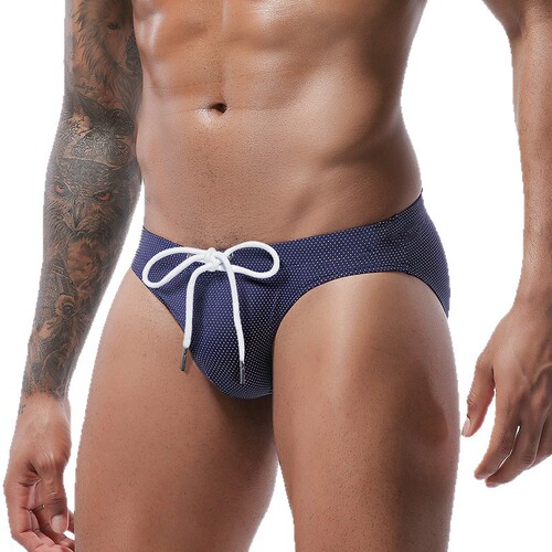 New men's swim trunks swimwear men's underwear European size swimwear tie rope swimming trunks triangle swim trunks bikini pants