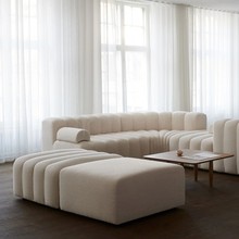 侘寂风设计师多变组合模块沙发意式轻奢羊羔绒客厅双向整装沙发