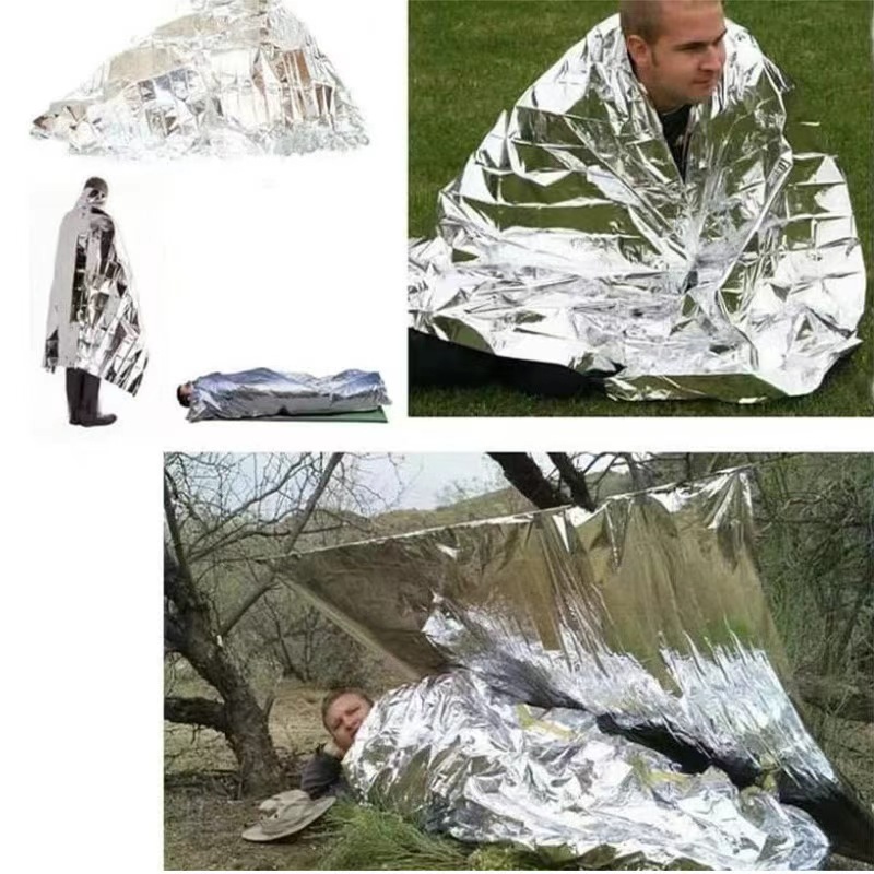 Outdoor emergency blanket emergency supplies marathon cold protection survival blanket camping equipment insulation blanket reflective emergency blanket