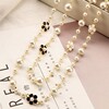 Fashionable necklace from pearl, retro accessory, long sweater, chain, Korean style, European style