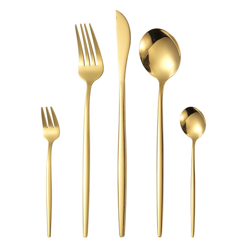 Cuchilleras de acero inoxidable de Portugal 40 piezas de cuchillos y tenedores 60 piezas de cuchillos y tenedores de té de carne de carne de comida occidental