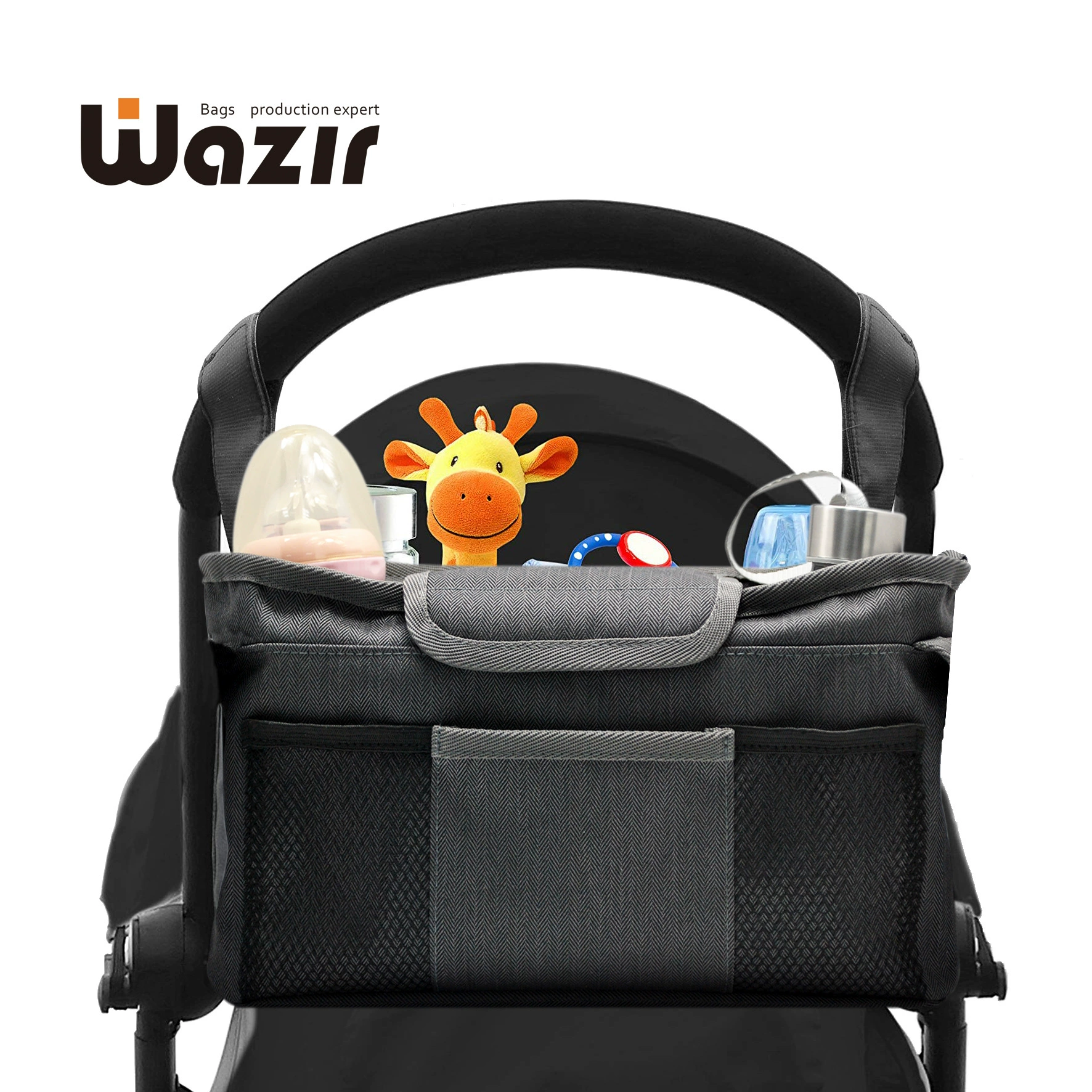 Подвесная сумка для детского автомобиля Сумка для хранения Подвесная корзина Многофункциональная Портативная сумка большой емкости с крючком Тележка для детской бутылочки Специальная сумка для мамы