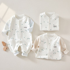 Baby clothes spring and autumn boneless baby clothes unisex cute onesie full moon crawl suit spring outfit baby onesie