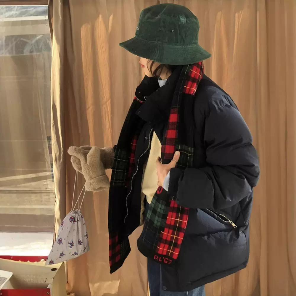 现货 纯色宽松立领羽绒服韩系高级感冬季外套面包服smoothmo*d