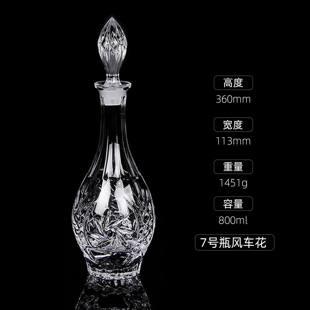 Botellas de vino de cristal transfronterizas directas de fábrica botellas de whisky europeas botellas de licores extranjeros botellas de vino blanco XO