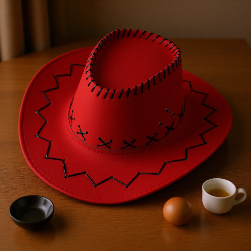 Men's and women's denim sun hats, prairie-style sun hats, Western cowboy hats, and stylish large-brimmed Xinjiang fedoras with suede accents—perfect for couples.