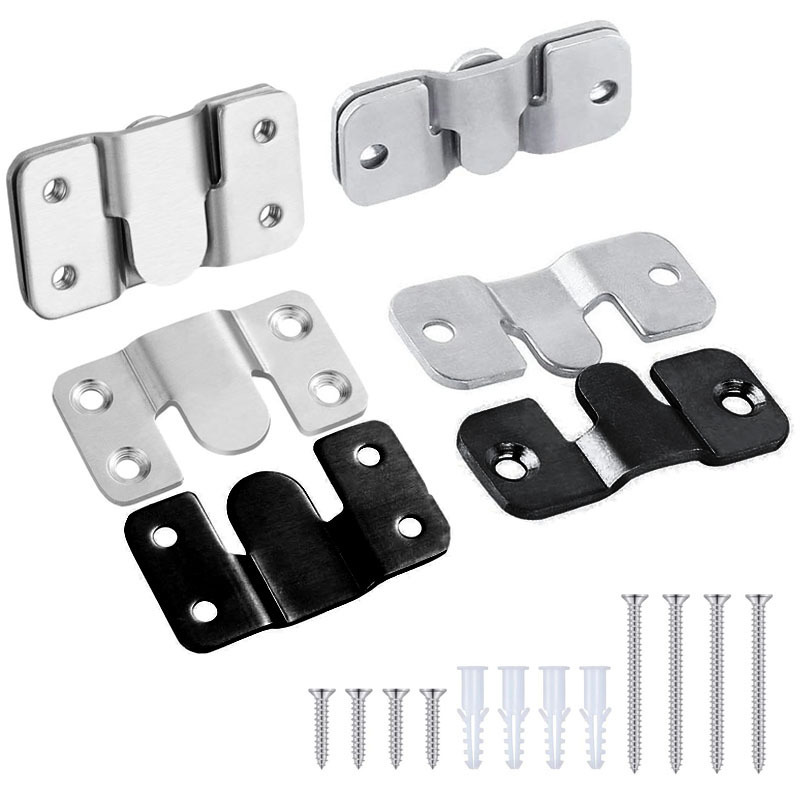 Cross Border Supply Embedded Bracket Interlocking Photo Frame Hook Heavy Duty Picture Hook Z-clip Holder