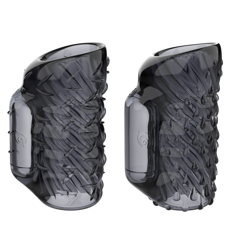 Men's Vibration Time Delay Sperm Lock Ring Prepuce Restraction Ring Coyote Couple Resonance Couple Sex Toy Adult Supplies