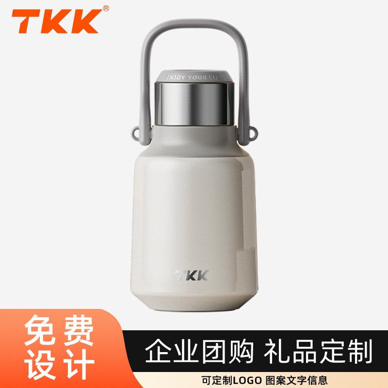 TKK Yuexiang 휴대용 손잡이 보온병 컵 스테인레스 스틸 316 차 물 분리 냄비 고가치 컵 선물 도매