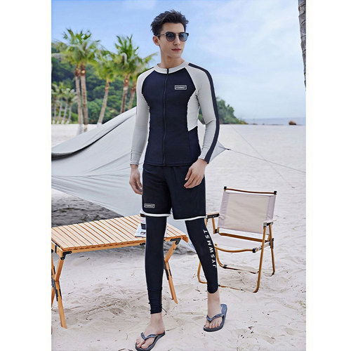 Men's Juyang Swimwear Diving Suit Surfing Suit Wetsuit Jelly Suit Slimming Sun Protection Long Sleeve Long Pants Snorkeling Men