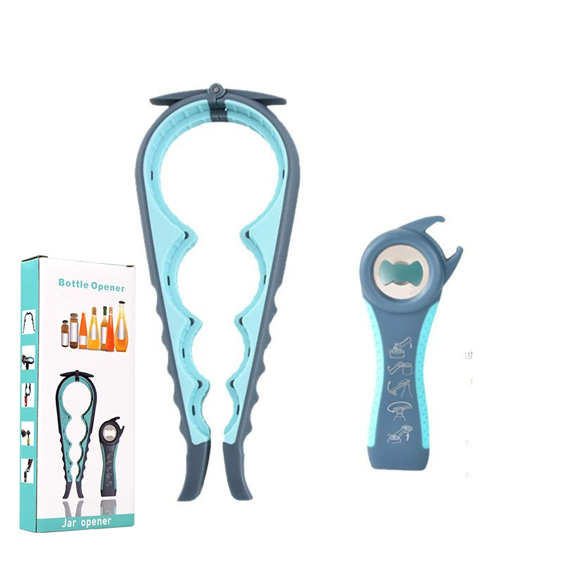 Новая открывалка для бутылок «четыре в одном» подходит для креативного пластикового укупорочного устройства Консервооткрыватель 5-в-1, креативная открывалка для пивных бутылок