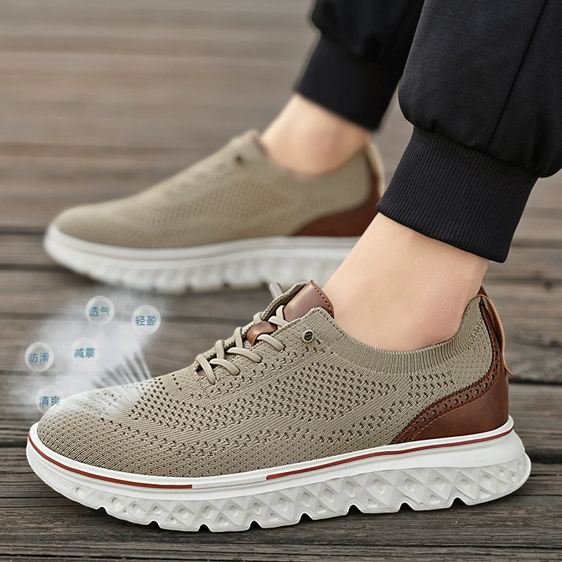 Трансграничная обувь большого размера на весну и лето, новая повседневная мужская обувь, модные легкие дышащие кроссовки для бега для папы, размер 48
