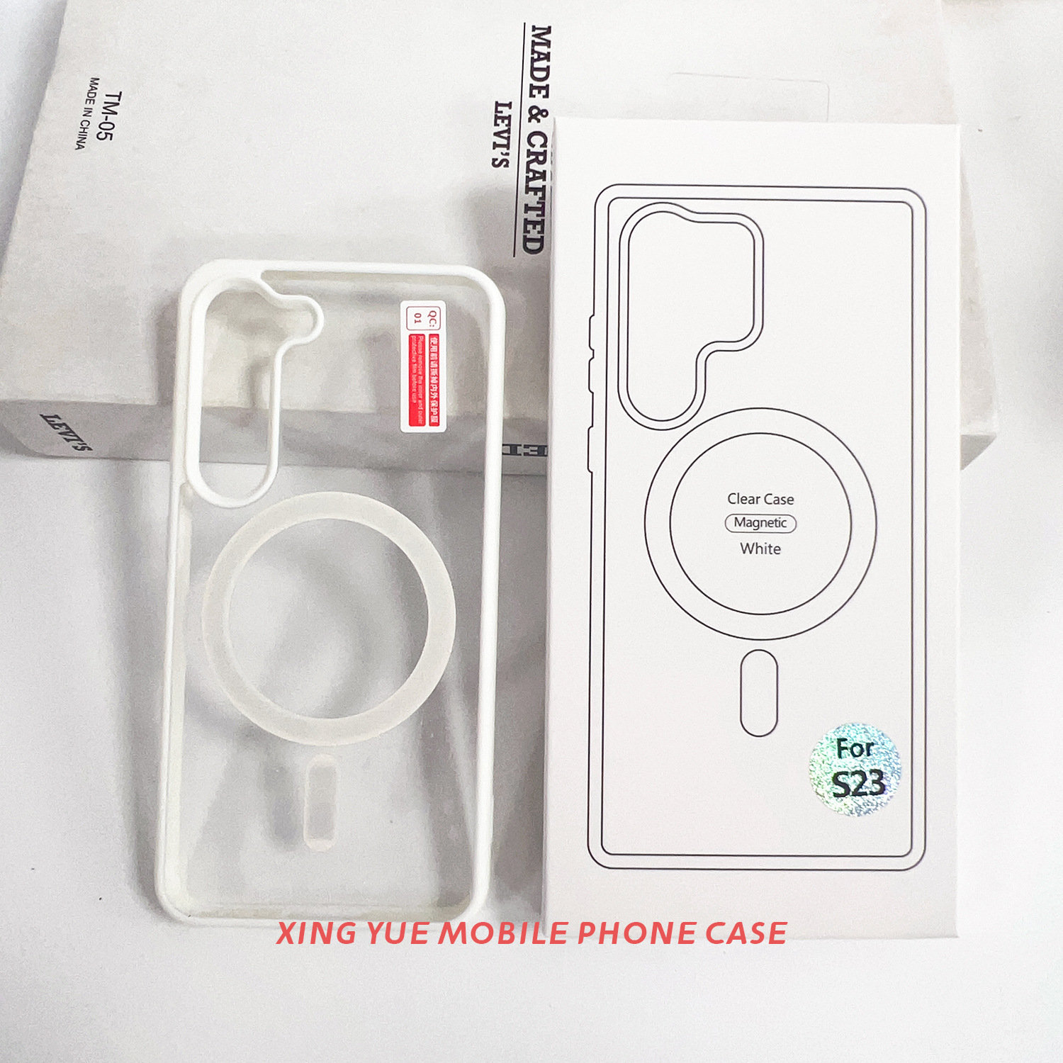 Funda magnética transparente para teléfono Samsung S25 Ultra, compatible con carga inalámbrica, protector de color, funda protectora A15, venta al por mayor transfronteriza