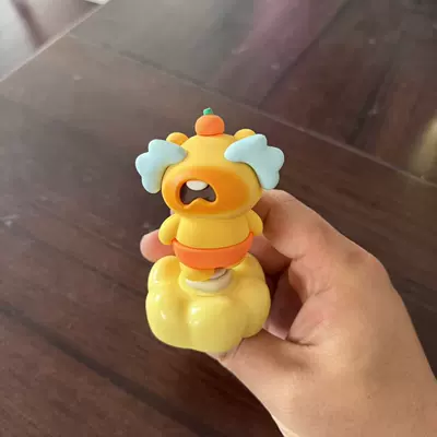 Capybara Lulu Plush Toy Car and Office Desk Rotating Ornament, Cute Hand-Held Figurine, Quirky Desktop Decoration (Car ornaments) - rotating-capybara-lulu-crying-opp-pack