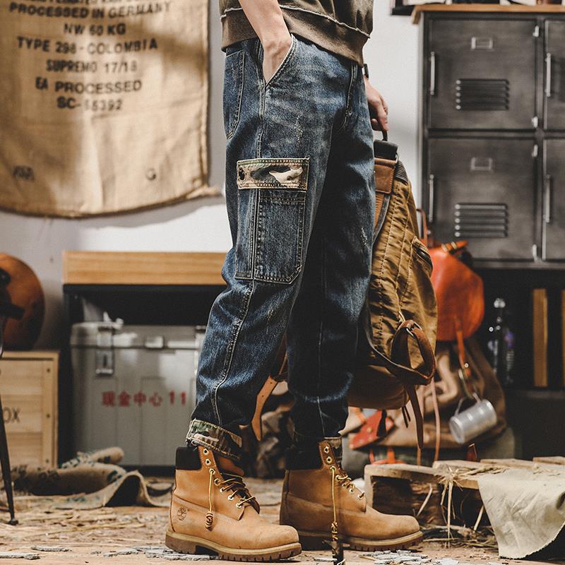 American Heavy Work Pants Men's Autumn and Winter Loose Straight Large Size 2023 New Vintage Autumn Jeans for Men American Heavy Work Pants Men's Autumn and Winter Loose Straight Large Size 2023 New Vintage Autumn Jeans for Men