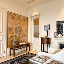 东方美学高级感客厅装饰画中古花鸟艺术玄关挂画小众禅意书房壁画