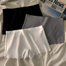 新款女士平角裤中腰舒适纯棉裆安全裤冰丝内裤女夏季防走光打底裤