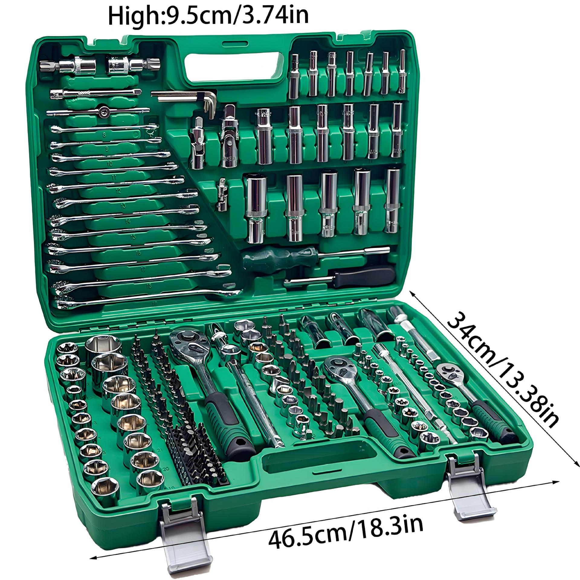 216 piezas de hardware manguito trinquete llave caja de herramientas de reparación de automóviles conjunto multifuncional herramientas de reparación de automóviles al por mayor image 1