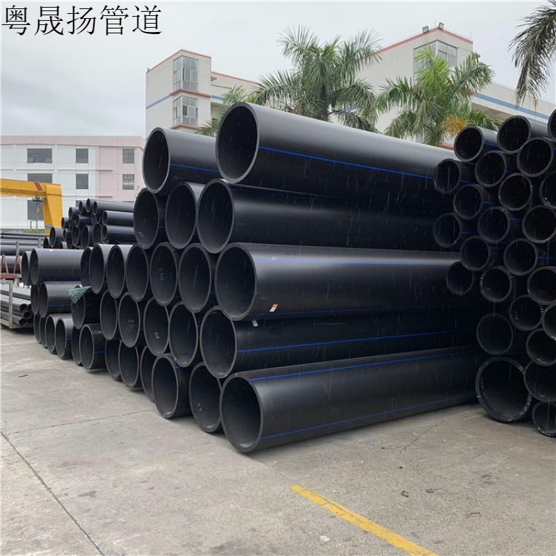 联塑PE给水管大口径 全新料钢丝网骨架管消防水管 hdpe实壁排水管