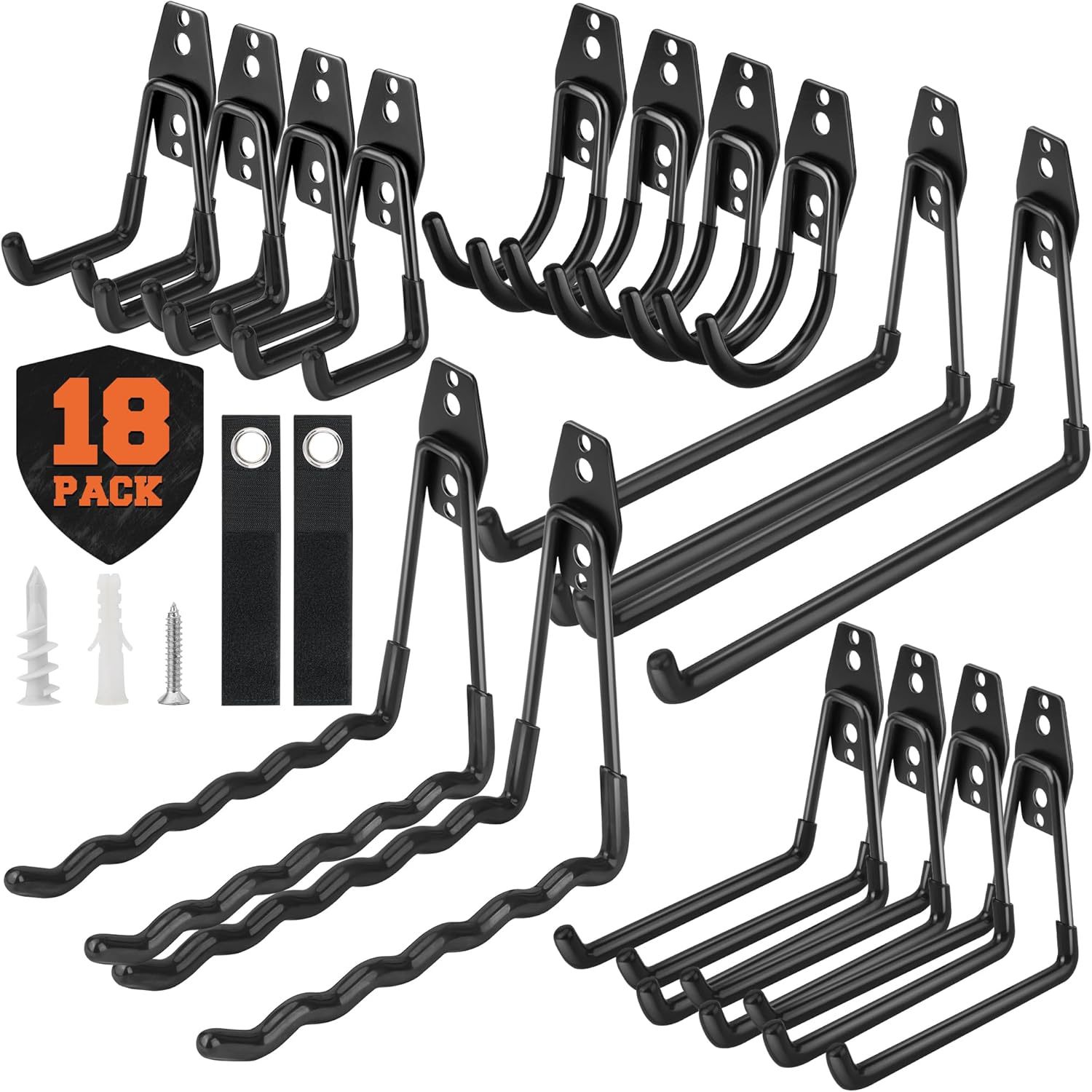 Caja negra de 18 piezas (se puede etiquetar)