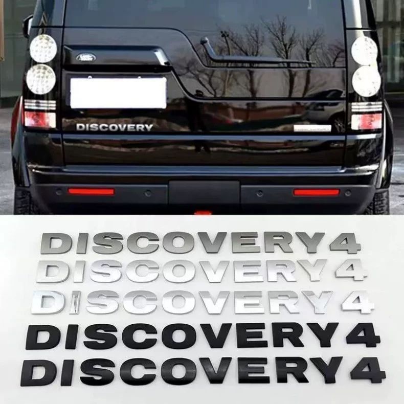 Specifically designed for the rear emblem of the Land Rover Discovery 4, this is a car sticker for modifying the fourth-generation Discovery with its lettered emblem