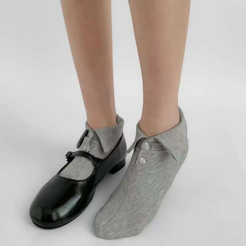 Fashion Foreign Trade Niche Personality Shirt Collar Socks Retro Cute Girl Trendy Magazine Style Short Socks