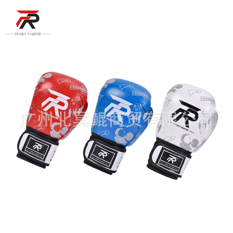 Children's Boxing Gloves Cartoon Space Elements Boys and Girls Fighting Sanda Muay Thai Fighting Training Sandbag Boxes