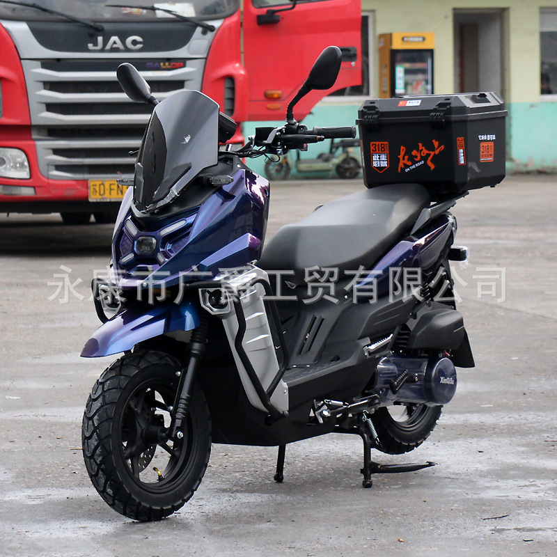 Cross-Border Export of the Fourth-Generation 150Cc Fuel-Powered Scooter, Two-Wheeled Adult Dual-Seater Moped, Fuel-Efficient Motorcycle