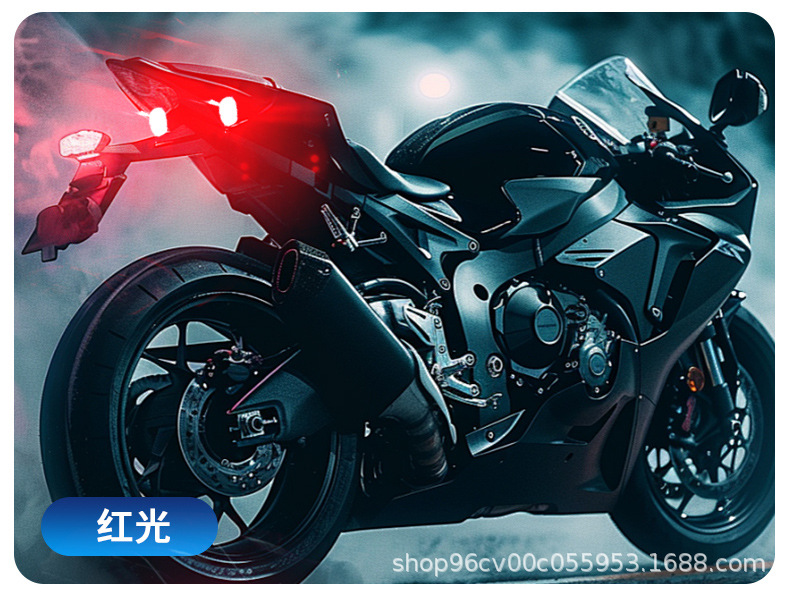 Wireless Remote Control Motorcycle Car Universal Eight-Color Warning Light