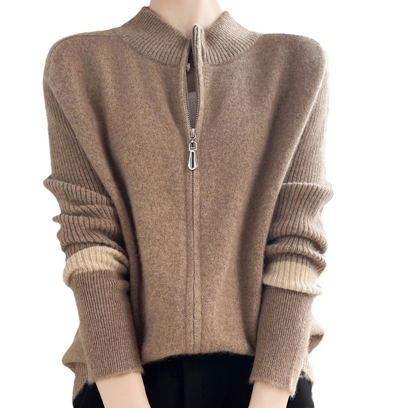 Woolen knitted cardigan