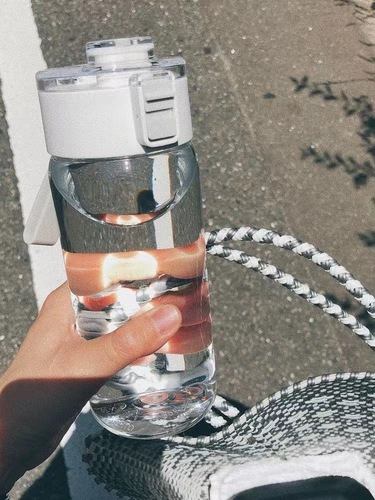 Substitute Plastic Water Cup for MUJI High-End Portable Sports Water Bottle Simple Style Large Capacity On-the-Go Cup