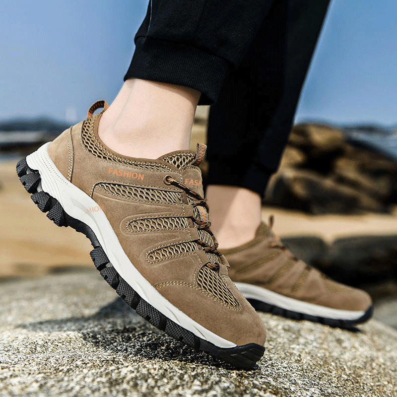 Cross-border men's shoes ice silk breathable mesh shoes summer new fashion all-match leisure sports foreign trade running shoes men