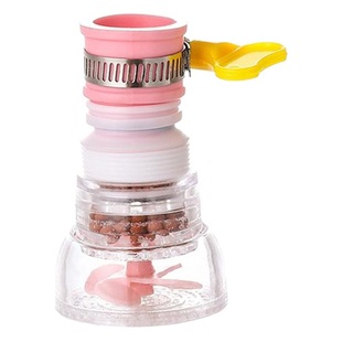 Creative faucet filter household tap water shower with medical stone filter splash-proof water rotating shower