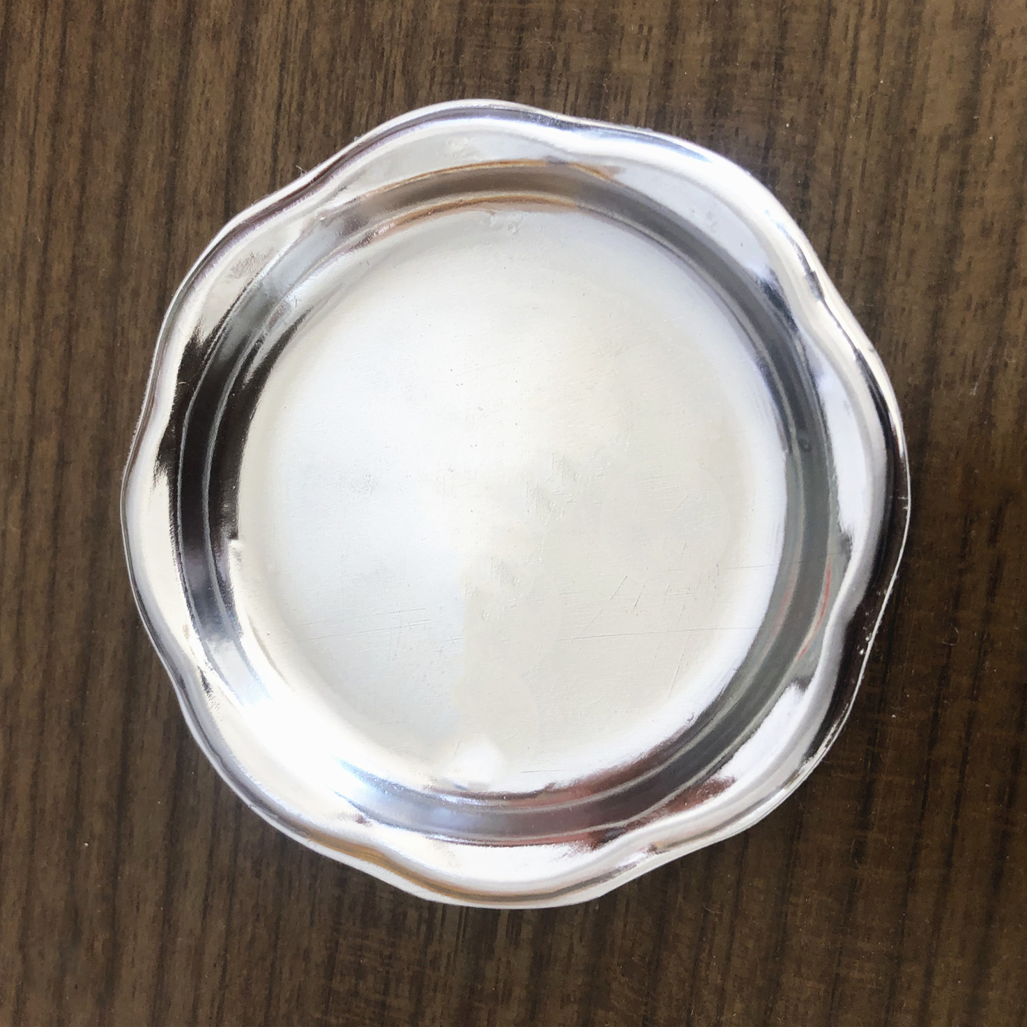 Petales plateados con diámetro interno de 5.5cm - 100 pcs