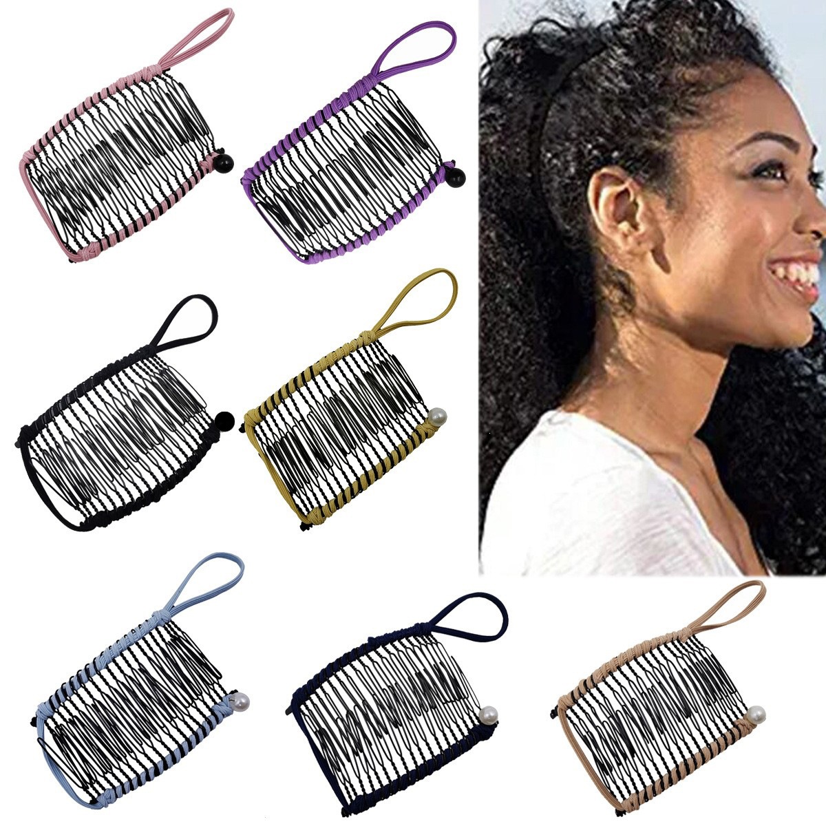 Cr88 European and American New Style Banana Hair Clip Hair Styling Tool Fashionable Comb Banana Hair Clip Lazy Hair Styling Tool