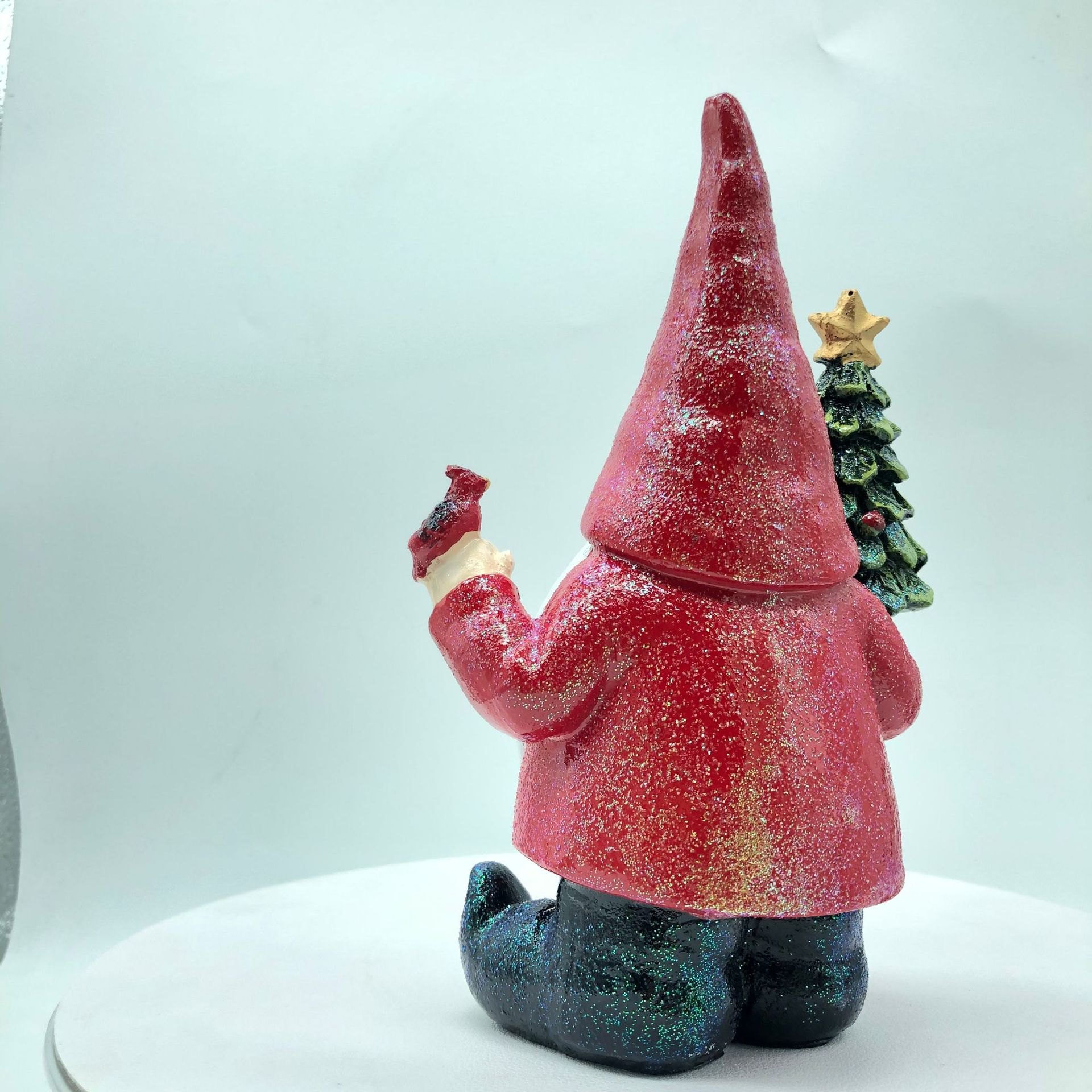 圣诞花园装饰侏儒雕像摆件